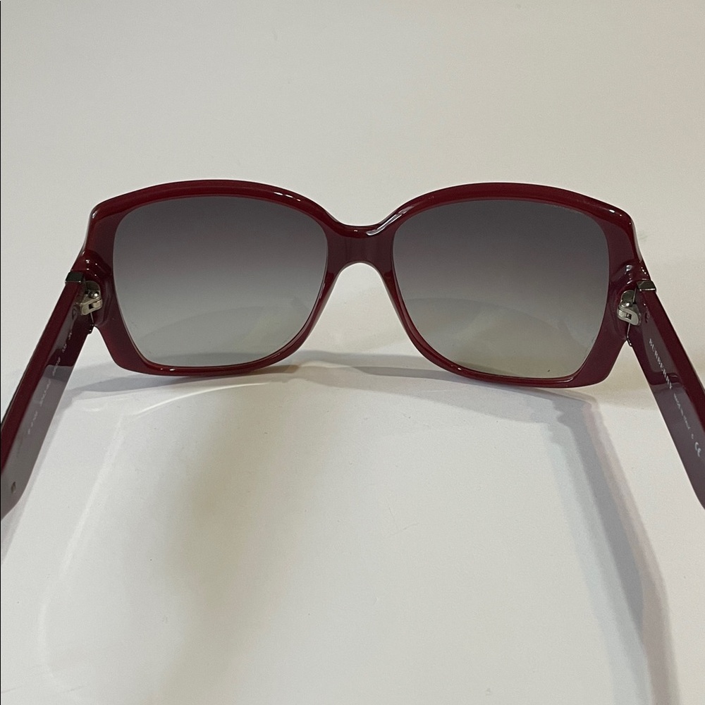 Burberry Burgundy Sunglasses with Stud Accents - Picture 6 of 11